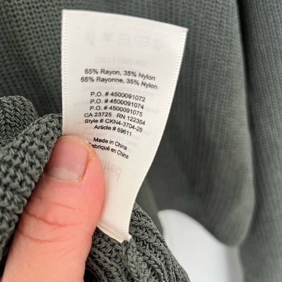 Wilfred Off Shoulder Salome Sweater Top Medium Olive Green - Picture 7 of 9